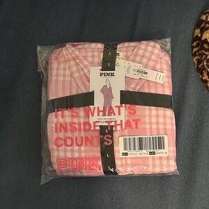 PINK Victoria's Secret Pink Plaid Pajama Set